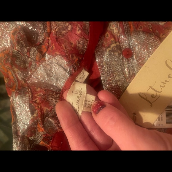Let Me Be Anthropologie blouse size 2 new with tags - Picture 3 of 9